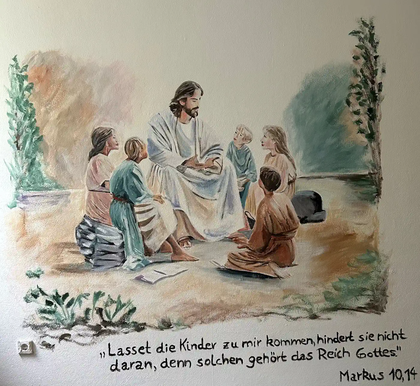 Ein neues Kunstwerk: „Jesus und die Kinder“